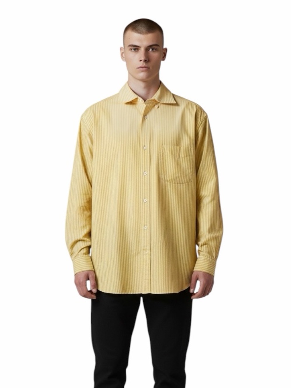 Moreno Martini Da Firenze Button Down Shirt 100% Cotton Size Medium